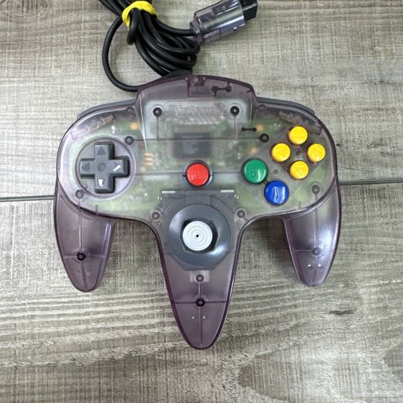 Nintendo 64 N64 Atomic Purple Controller NUS-005 Authentic Original OEM - Picture 1 of 5